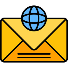 Global Communication Vector Icon Design