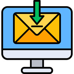 Receive Mail Vector Icon Design