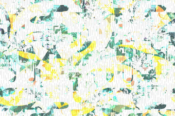 Abstract geometric 2d illustration pattern in Scandinavian style. Agriculture symbol.