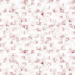 seamless pattern with flowers
