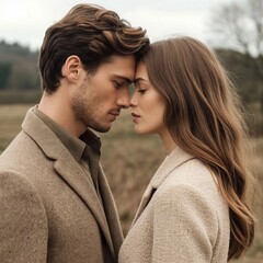 Fototapeta premium Happy couple together 