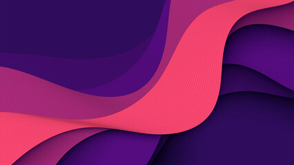 Purple and Pink Abstract Wavy Lines Background
