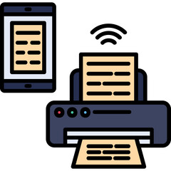Printer Vector Icon Design