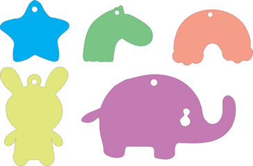 Breloczki zwierzęta do plotera laserowego 