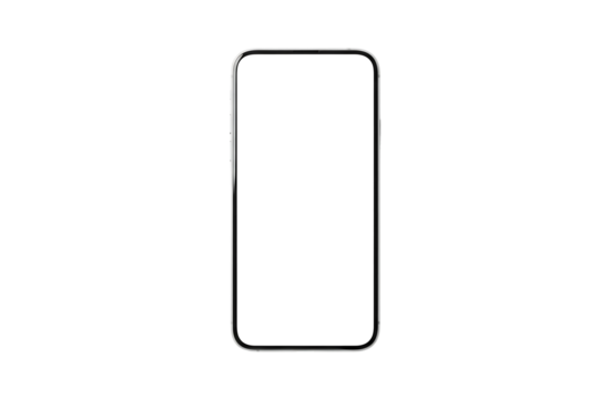Clean Smartphone Mockup on Transparent Background for App Showcase