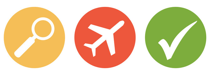 Flug suchen und finden - Button Banner