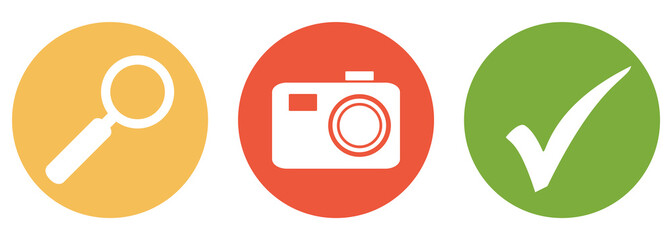 Fotos suchen und finden - Button Banner