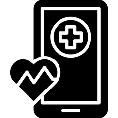 Obraz premium Mobile Health Icon