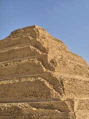 The Step Pyramid of Djoser at the Saqqara Necropolis in Egypt