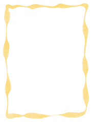 Watercolor wavy frame