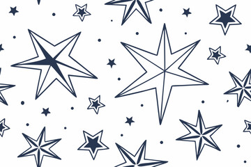 Obraz premium seamless pattern with stars