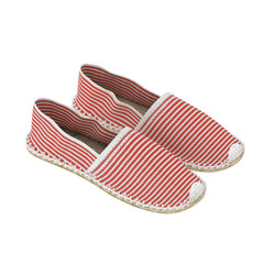 Men's Canvas Espadrille Casual Shoes loafer high quality realistic 3d render