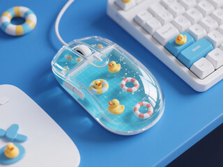 computer mouse on white background