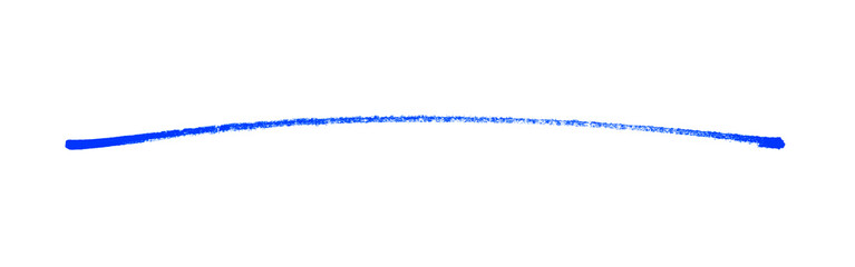Handgemalte Stift Linie in blau zum Unterstreichen