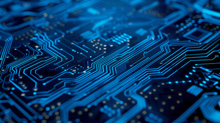 Abstract digital background with technology circuit board texture. Futuristic digital electric tech circuit board pattern background.