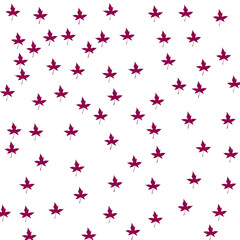 Seamless winter holiday decoration pattern with pink hearts, flowers, and golden stars