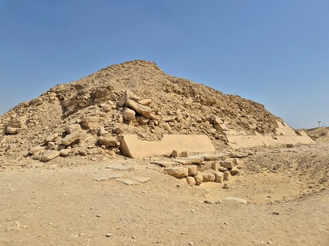 The Pyramid of  King Teti at the Saqqara Necropolis in Egypt