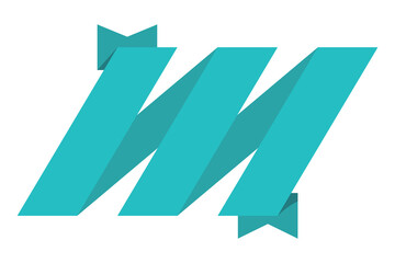 Ribbon element. Vintage. Modern simple ribbon. illustration