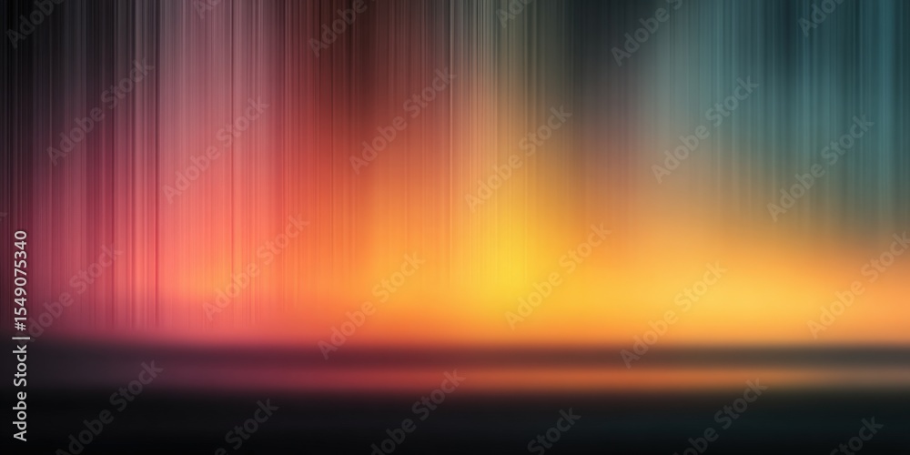 Poster Vibrant colorful abstract background with streaks of multiple hues blending seamlessly