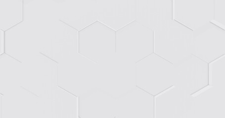 Abstract background hexagon pattern of design 3d render