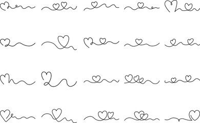 Heart Line Art