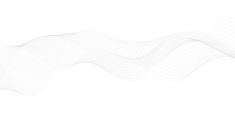 Abstract gray smooth waves on a white background. beautiful white and gray super vector waves of different shapes gradient flowing wave lines. abstract dynamic color lines, waves. 