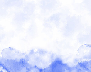 Abstract colorful watercolor for background. Digital art painting. Design for your date, postcard, banner, wedding invitation card