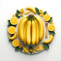 Bnanas isolated on white background
