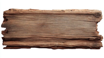 Naklejka premium Old weathered wooden plank with rough textured surface and aged appearance