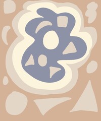 Obraz premium Hand drawing illustration shape abstract background