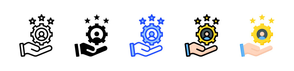 Responsibility Icon Collection With Multiple Styles