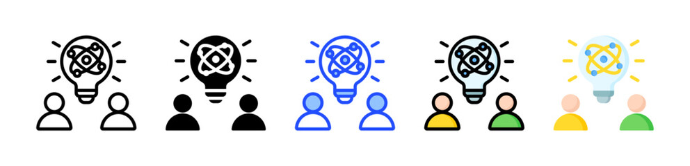 Innovation Icon Collection With Multiple Styles