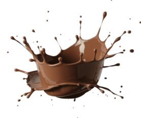 chocolate splash on white background, vector illustration