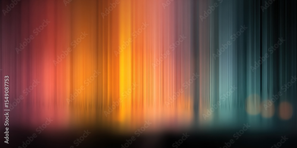 Poster abstract colorful blurred lights background with vibrant hues and soft focus