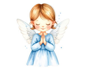 Angelic portrait, a little girl with delicate wings embodies innocence and dreams
