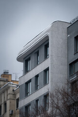 Obraz premium modern residential complex in chelyabinsk emphasizing architectural lines and design