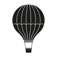 Obraz premium Air balloon vector icon. aerostat illustration sign. Ballon logo. Air balloon web icon.