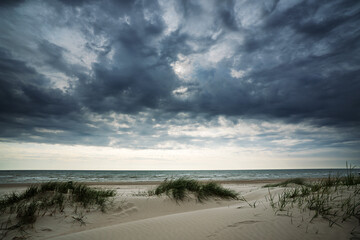 Summer evening by Baltic sea, Liepaja, Latvia.