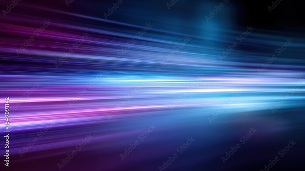 Poster Vibrant Light Trails in Motion Creating Dynamic Abstract Background Image