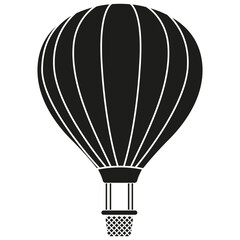 Obraz premium Air balloon vector icon. aerostat illustration sign. Ballon logo. Air balloon web icon.