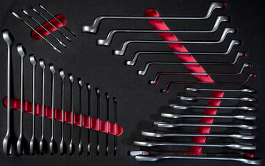 Professional work tools set for technicians in a stylish box.