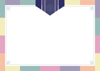 Korean traditional pattern frame