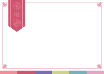 Korean traditional pattern frame