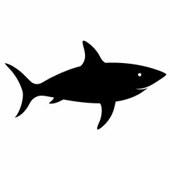 Fototapeta premium shark isolated on white