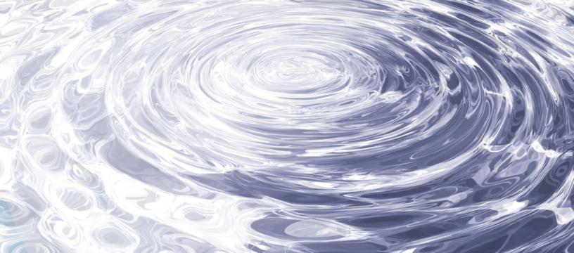 Abstract blue transparent water surface texture natural ripple background. clear water wave texture on transparent background Sunlight effect on surface of defocus blurred water. summer or spa concept