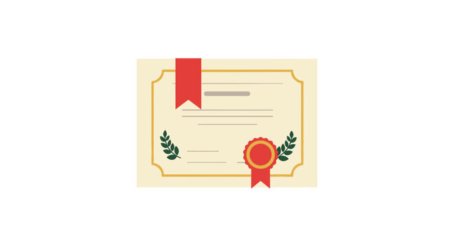 Achieving excellence certificate design for academic and professional recognition vector illustration