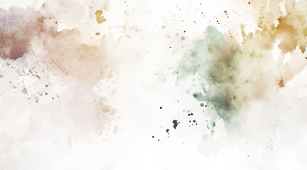 Abstract watercolor art background template. green and brown watercolor backdrop empty space for text, banner, presentation or product display graphic design