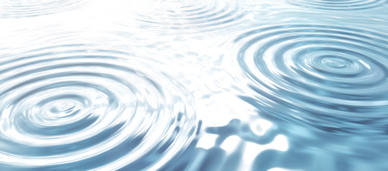 Abstract blue transparent water surface texture natural ripple background. clear water wave texture on transparent background Sunlight effect on surface of defocus blurred water. summer or spa concept