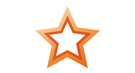 Isolated Orange Star
