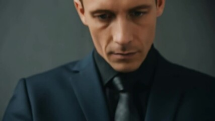 A businessman holds a smartphone displaying a global logistics network on a world map - Powered by Adobe